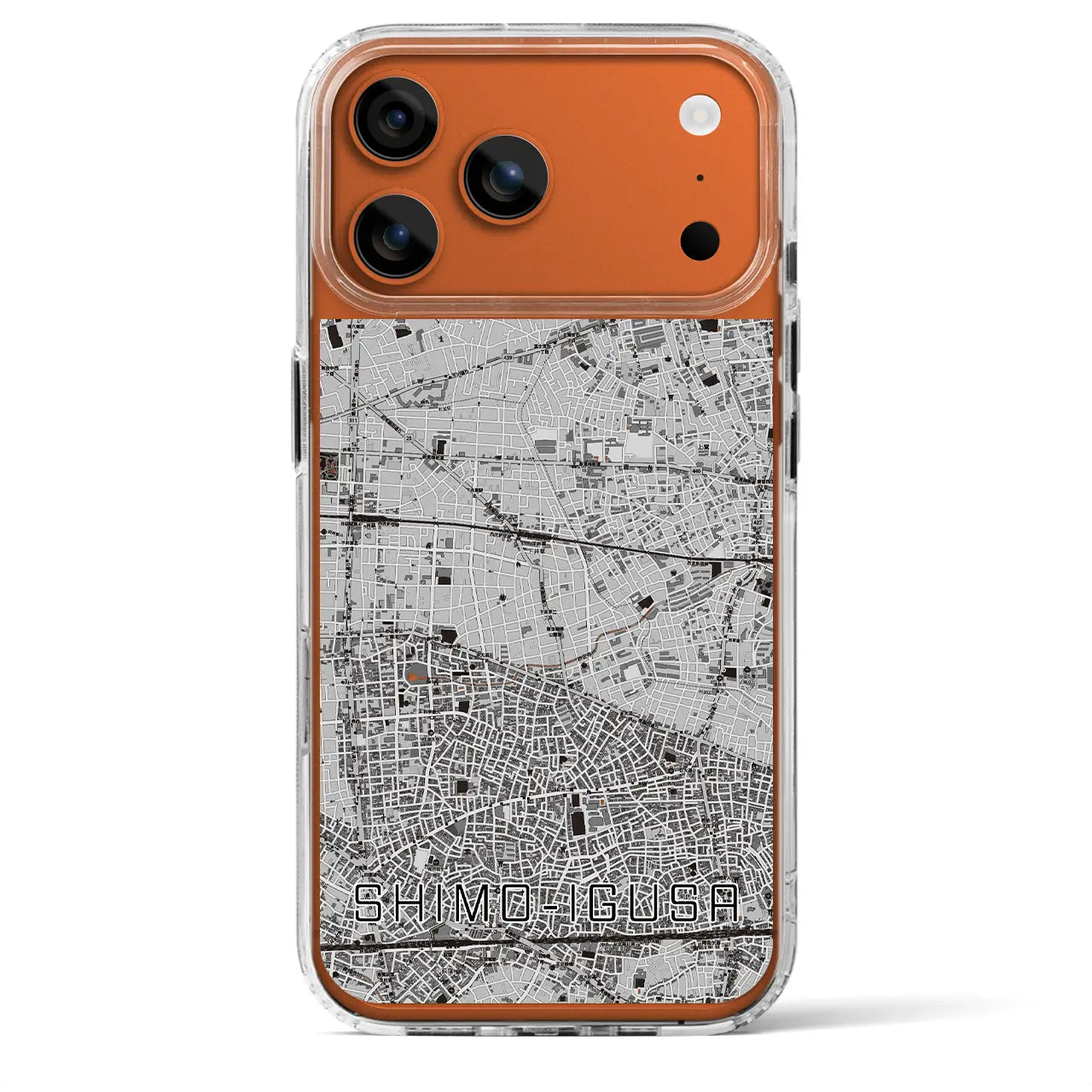 【下井草(東京都)】地図柄iPhoneケース(MagSafeタイプ)