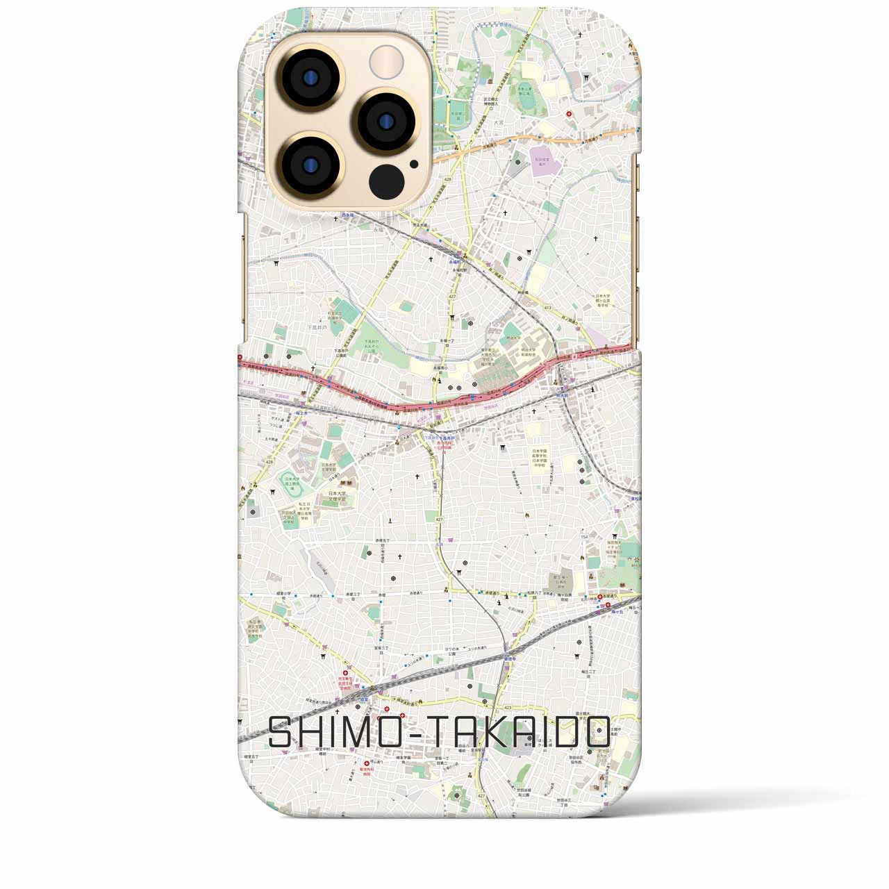 【下高井戸(東京都)】地図柄iPhoneケース(バックカバータイプ)