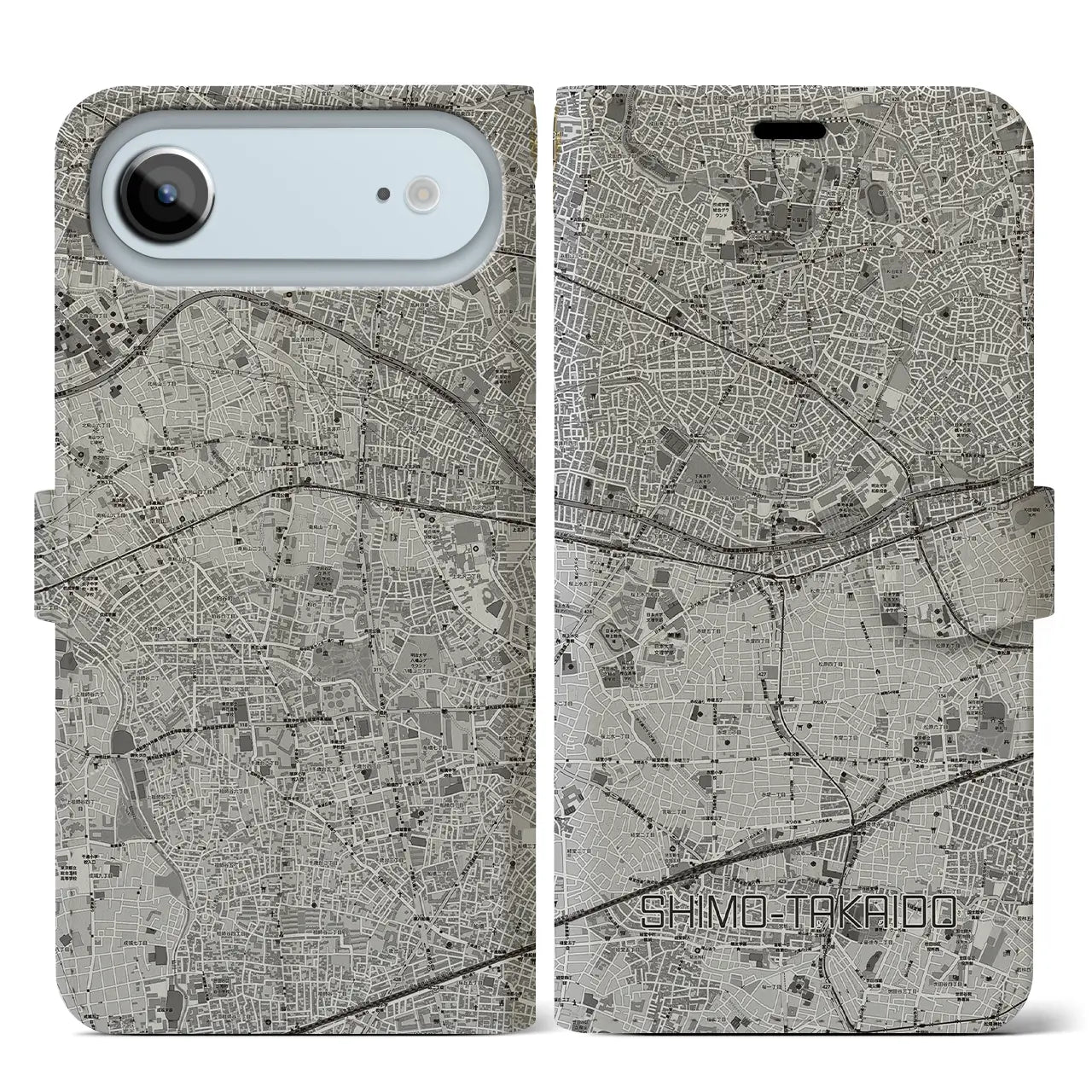 【下高井戸(東京都)】地図柄iPhoneケース(手帳タイプ)