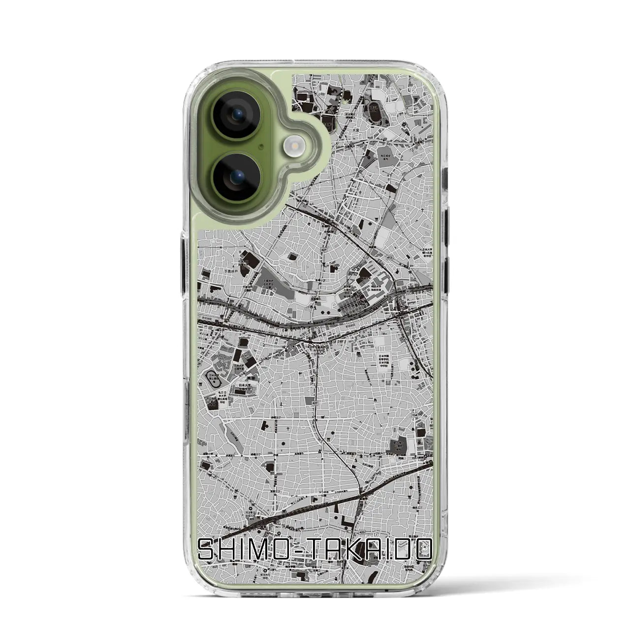 【下高井戸(東京都)】地図柄iPhoneケース(MagSafeタイプ)