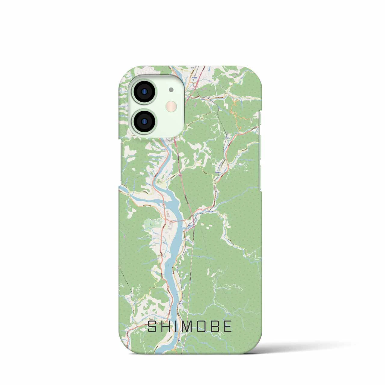 【下部(山梨県)】地図柄iPhoneケース(バックカバータイプ)