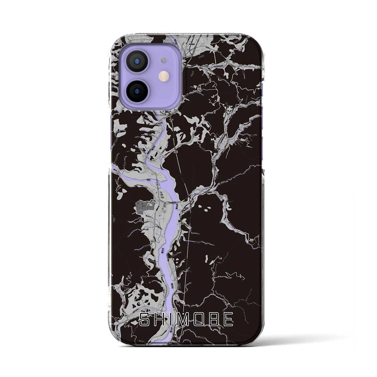 【下部(山梨県)】地図柄iPhoneケース(クリアタイプ)