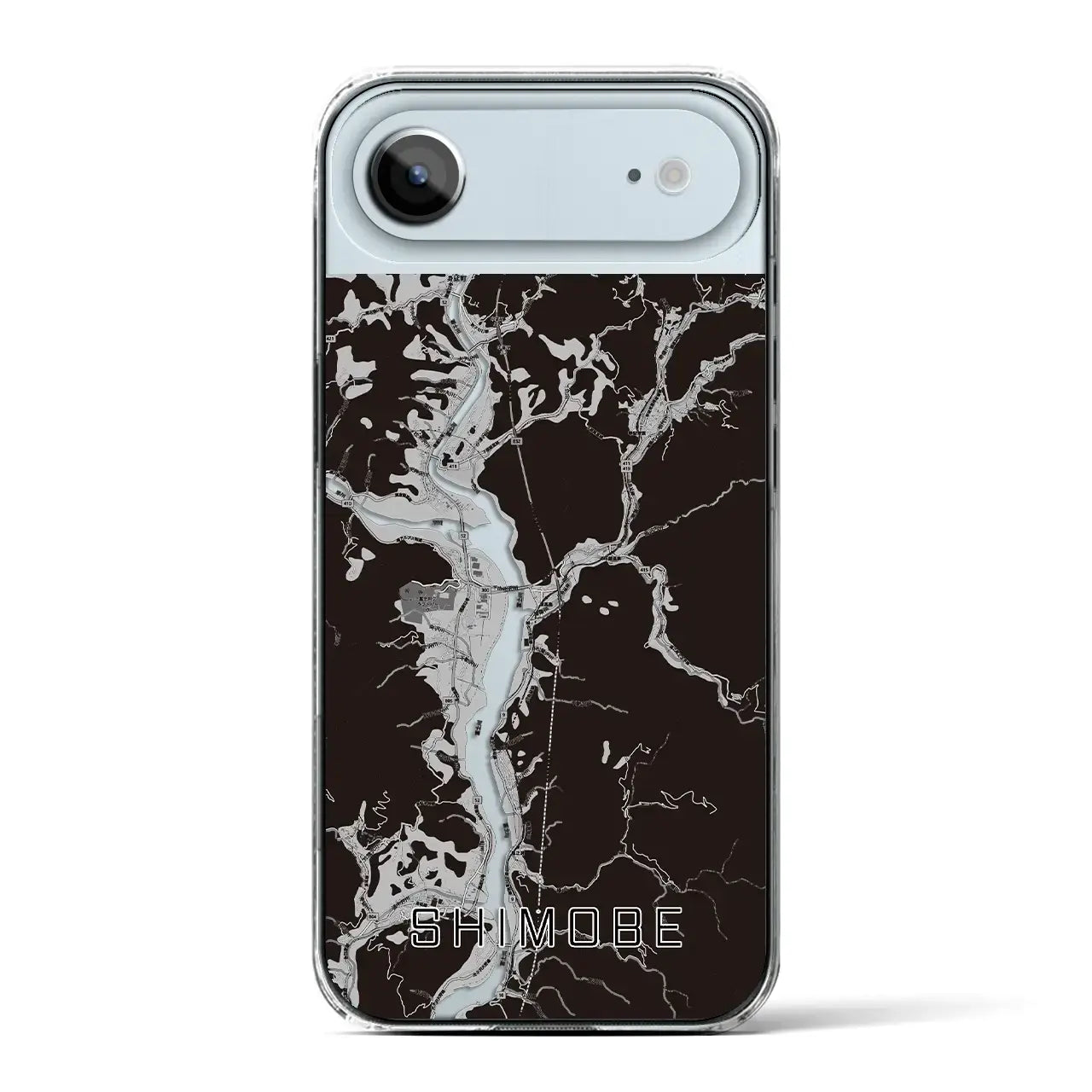 【下部(山梨県)】地図柄iPhoneケース(クリアタイプ)