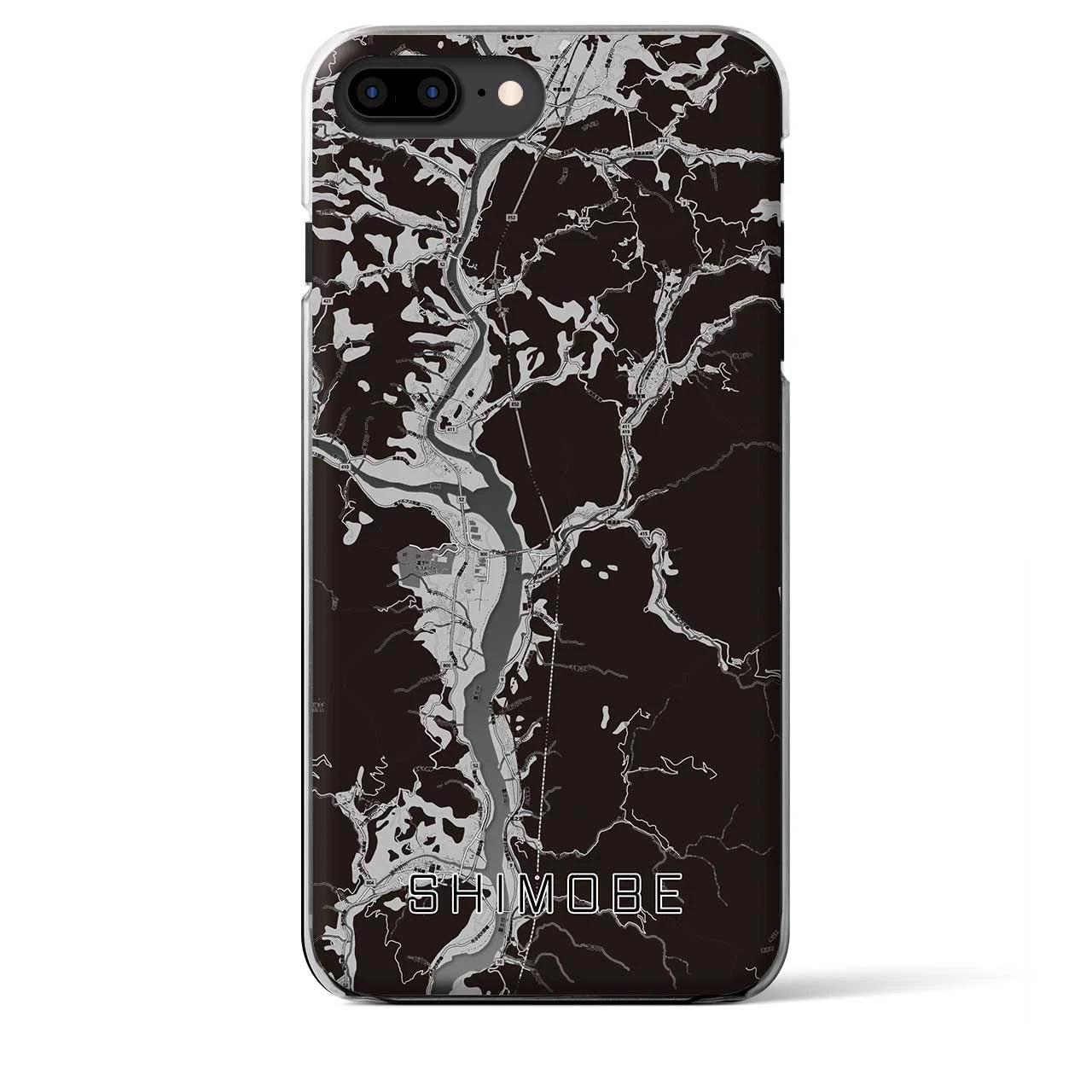 【下部(山梨県)】地図柄iPhoneケース(クリアタイプ)