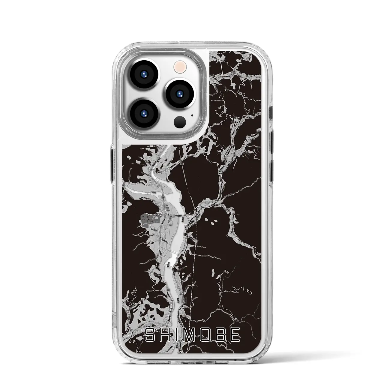 【下部(山梨県)】地図柄iPhoneケース(MagSafeタイプ)