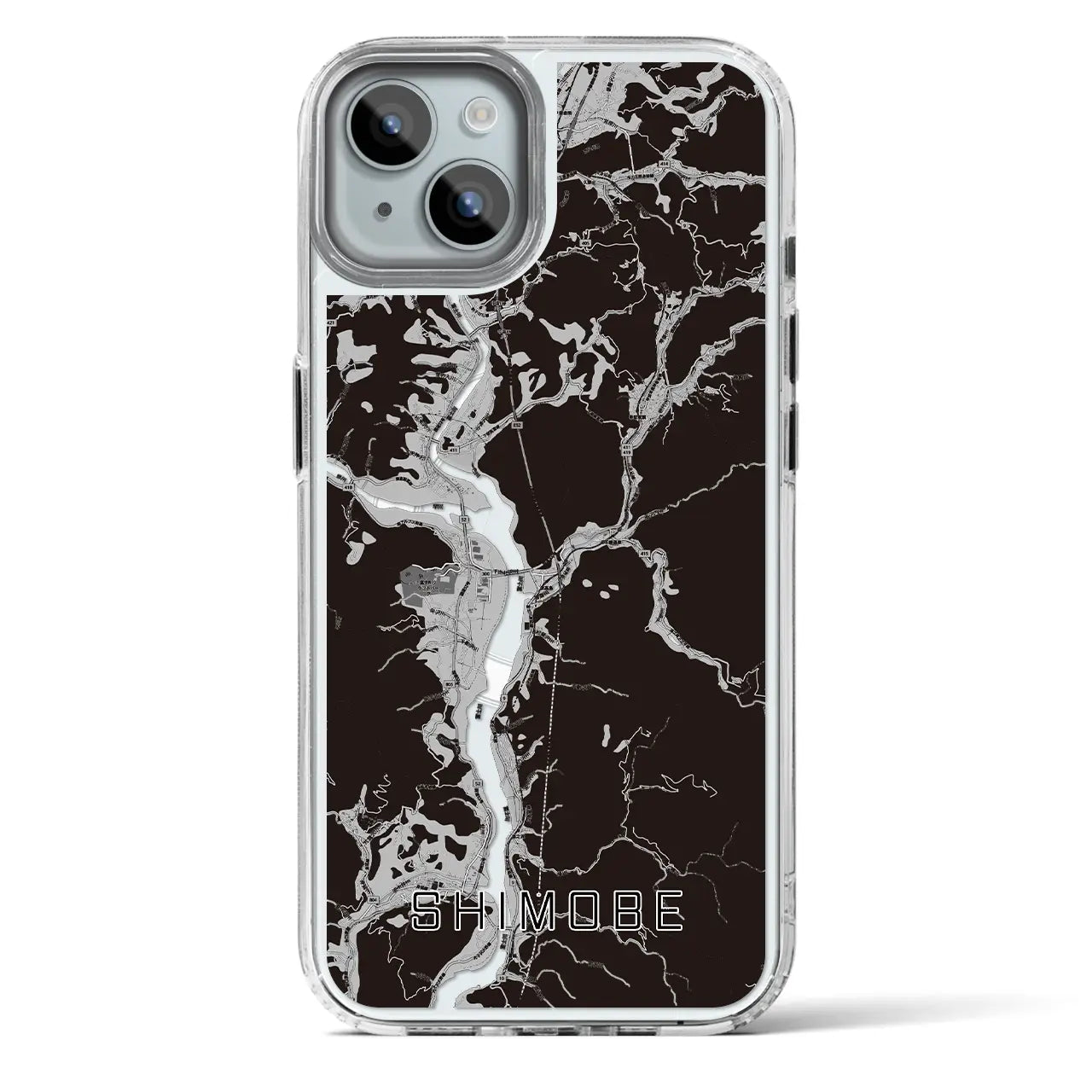 【下部(山梨県)】地図柄iPhoneケース(MagSafeタイプ)