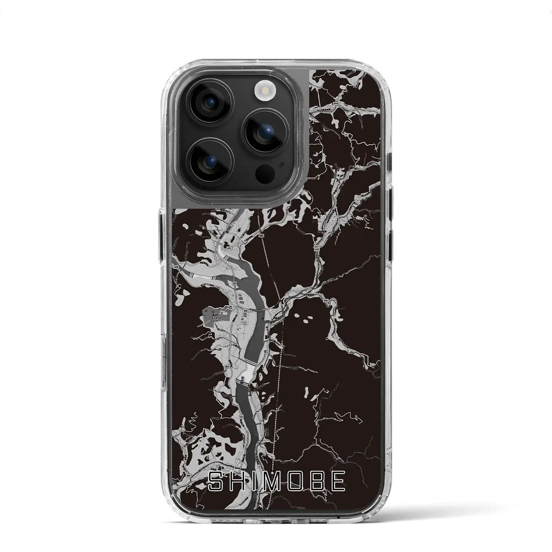 【下部(山梨県)】地図柄iPhoneケース(MagSafeタイプ)