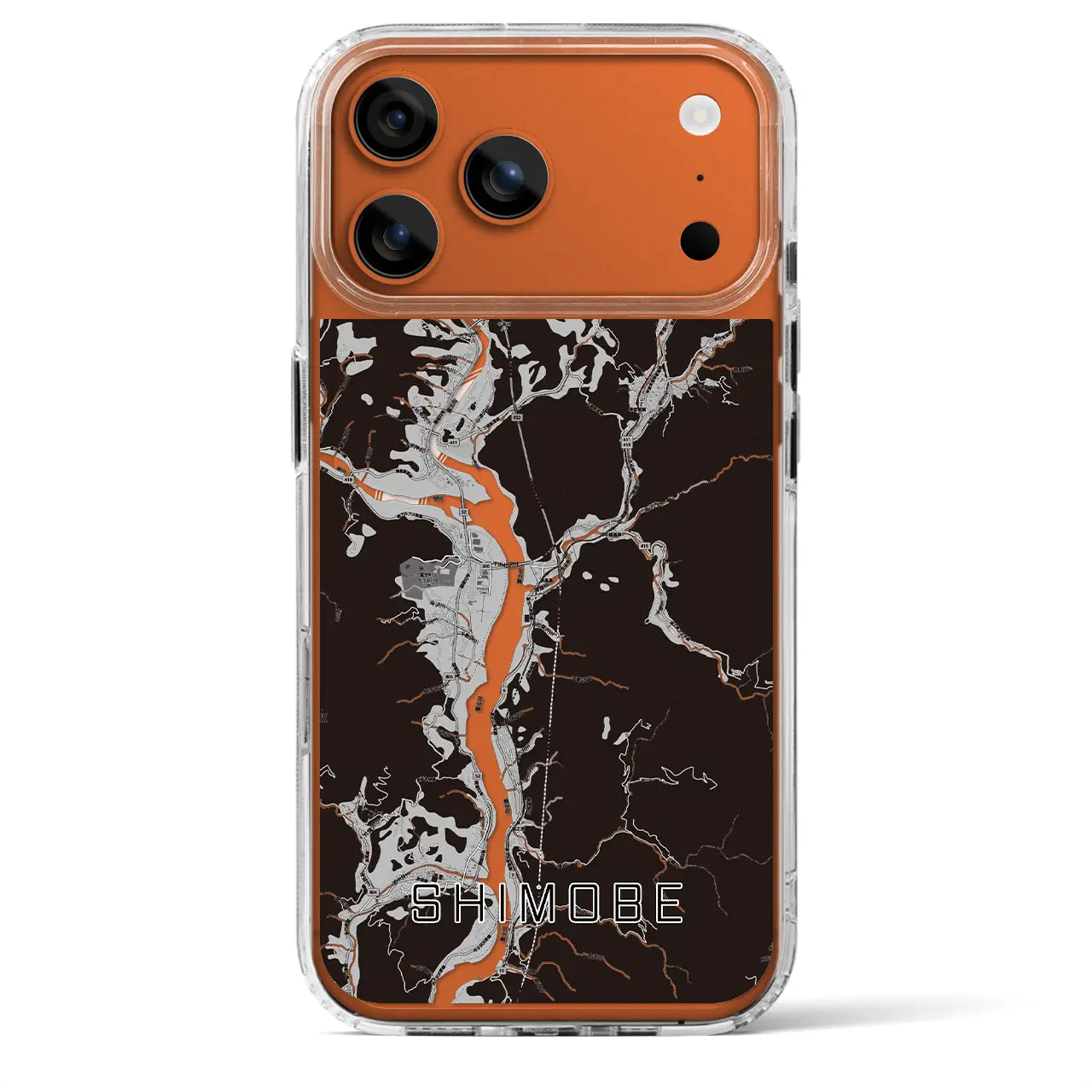 【下部(山梨県)】地図柄iPhoneケース(MagSafeタイプ)