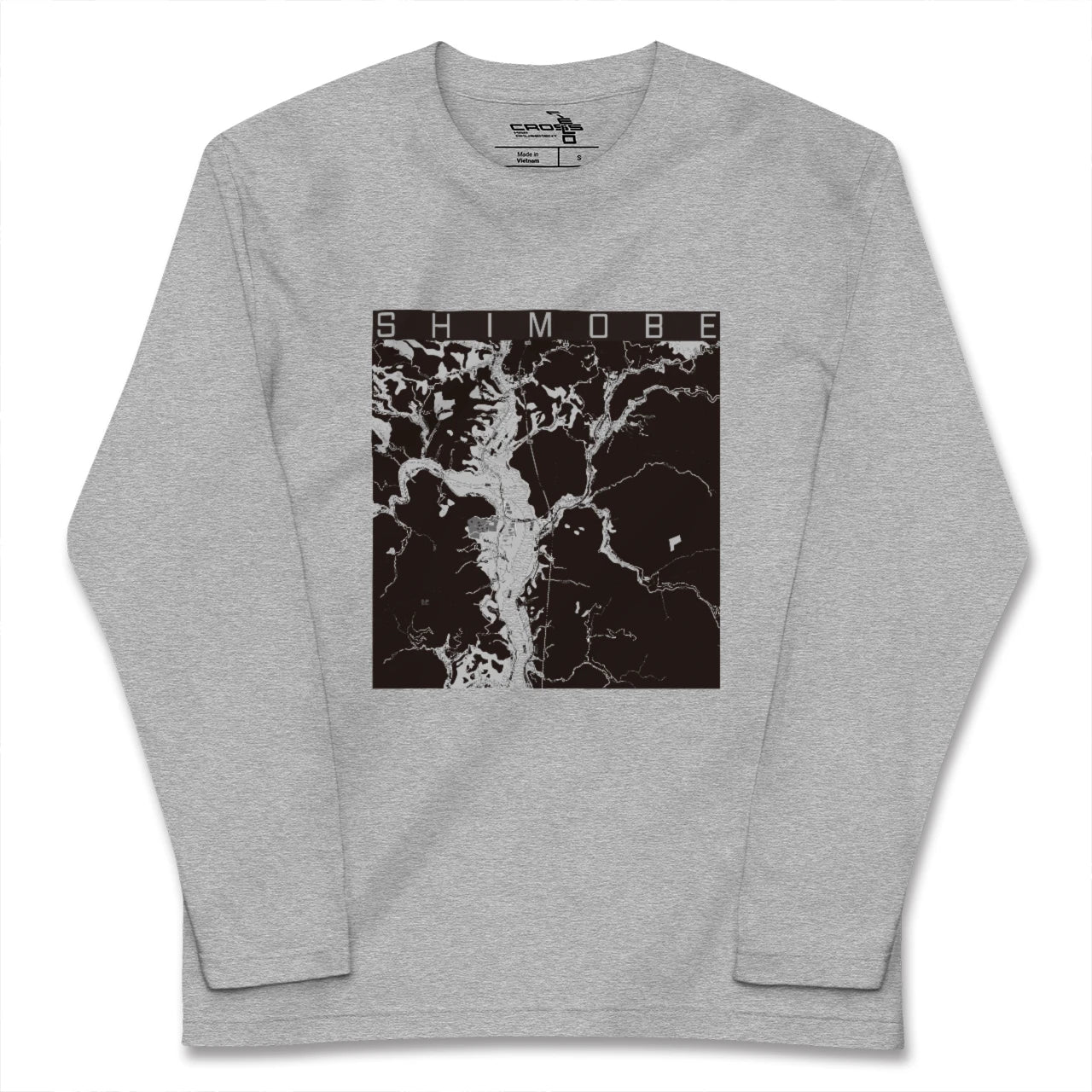 【下部(山梨県)】地図柄ロングスリーブTシャツ