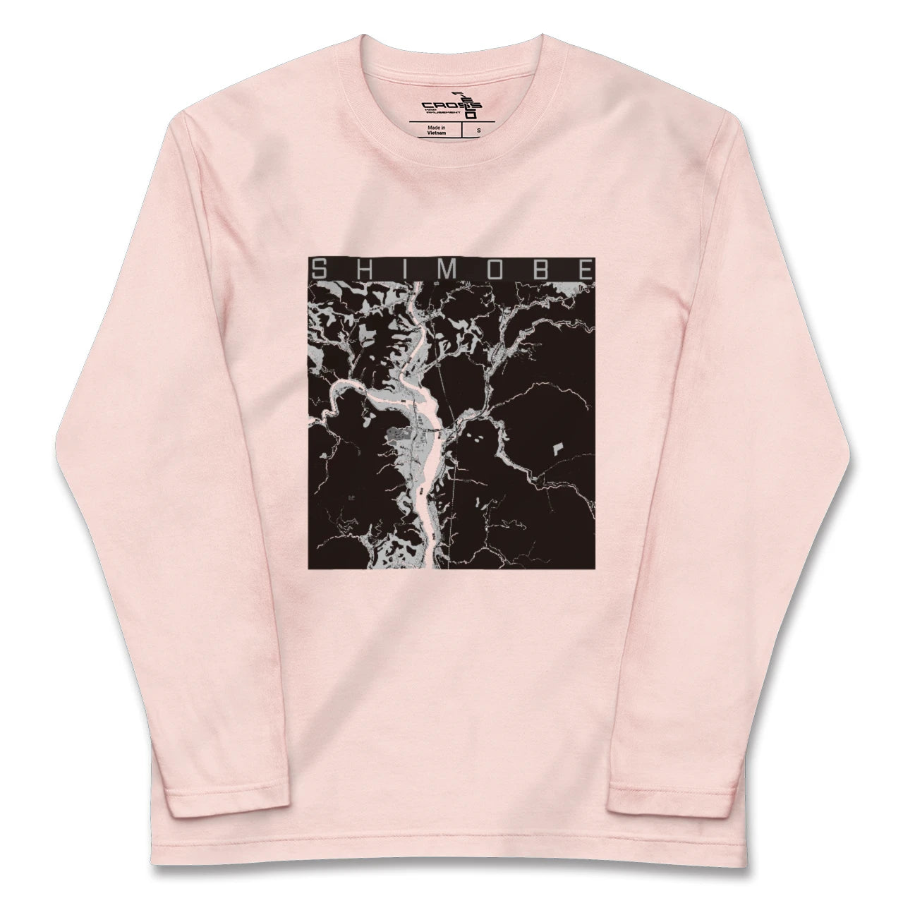 【下部(山梨県)】地図柄ロングスリーブTシャツ
