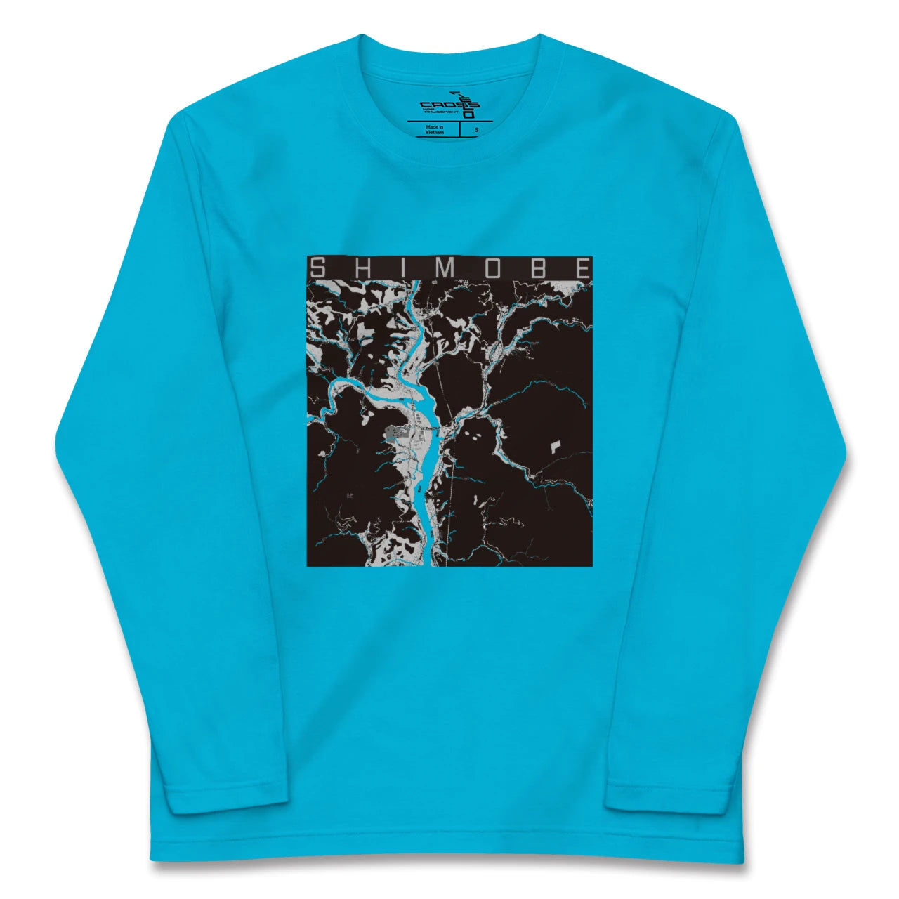 【下部(山梨県)】地図柄ロングスリーブTシャツ