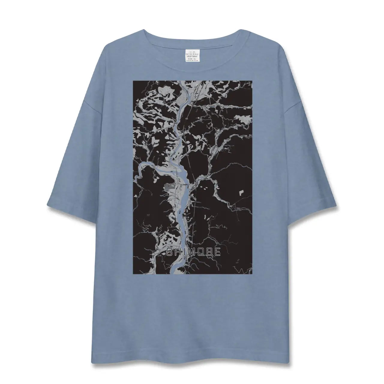 【下部(山梨県)】地図柄ビッグシルエットTシャツ