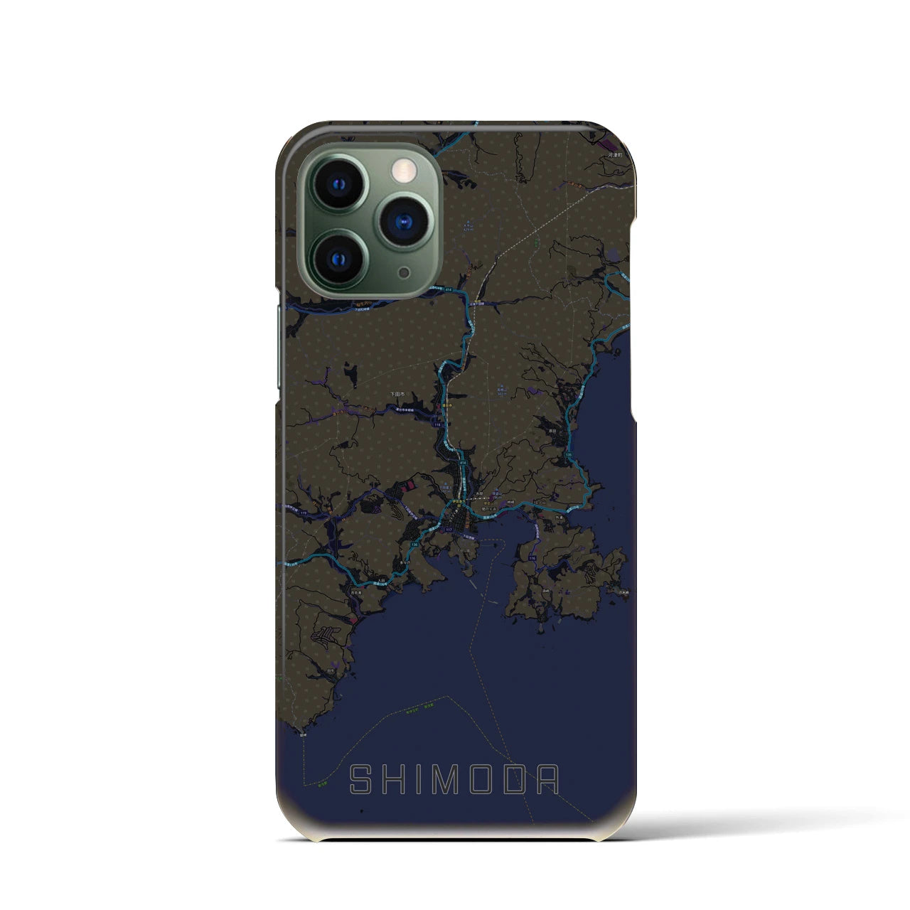 【下田(静岡県)】地図柄iPhoneケース(バックカバータイプ)