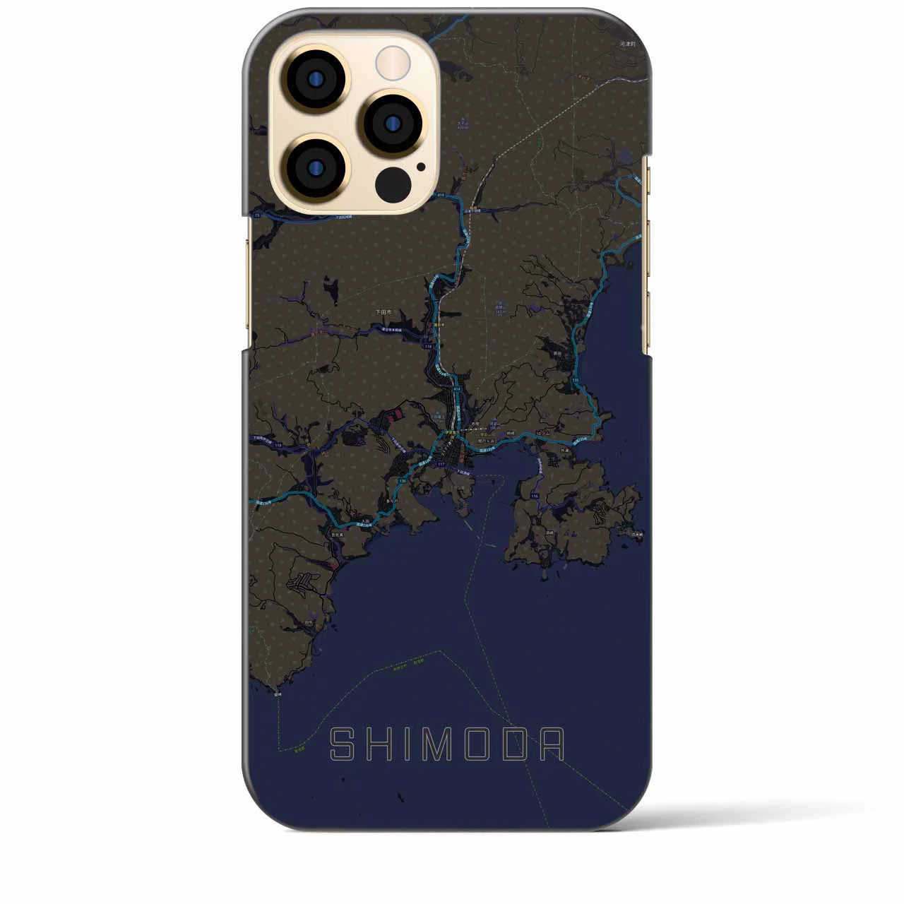 【下田(静岡県)】地図柄iPhoneケース(バックカバータイプ)