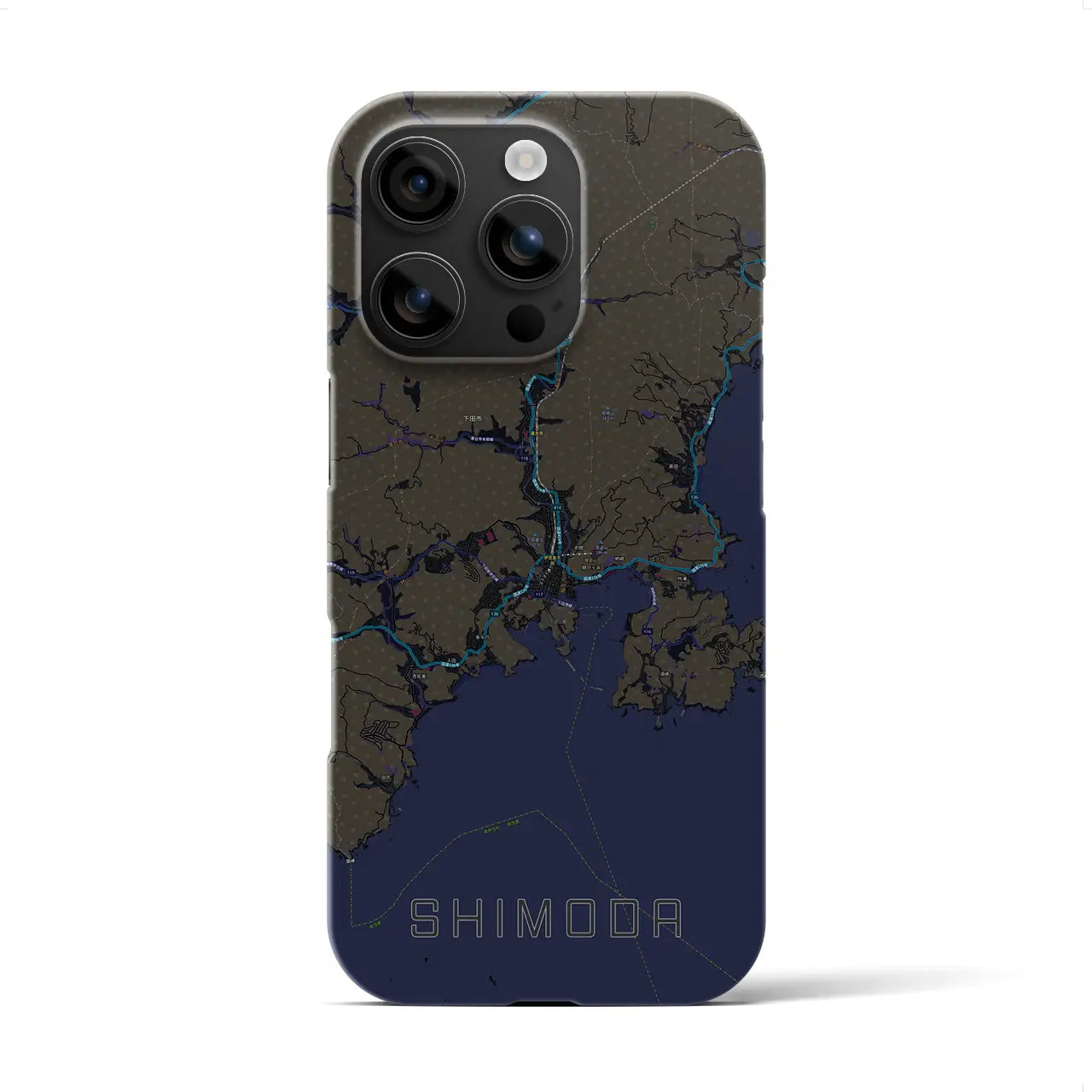【下田(静岡県)】地図柄iPhoneケース(バックカバータイプ)