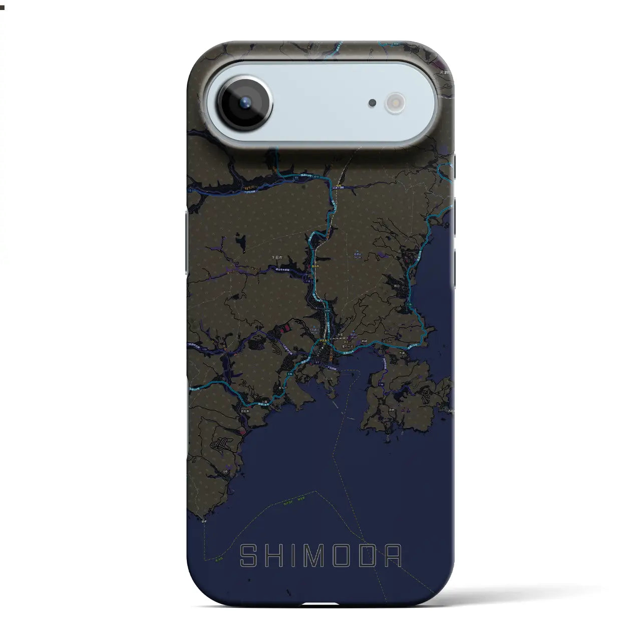 【下田(静岡県)】地図柄iPhoneケース(バックカバータイプ)