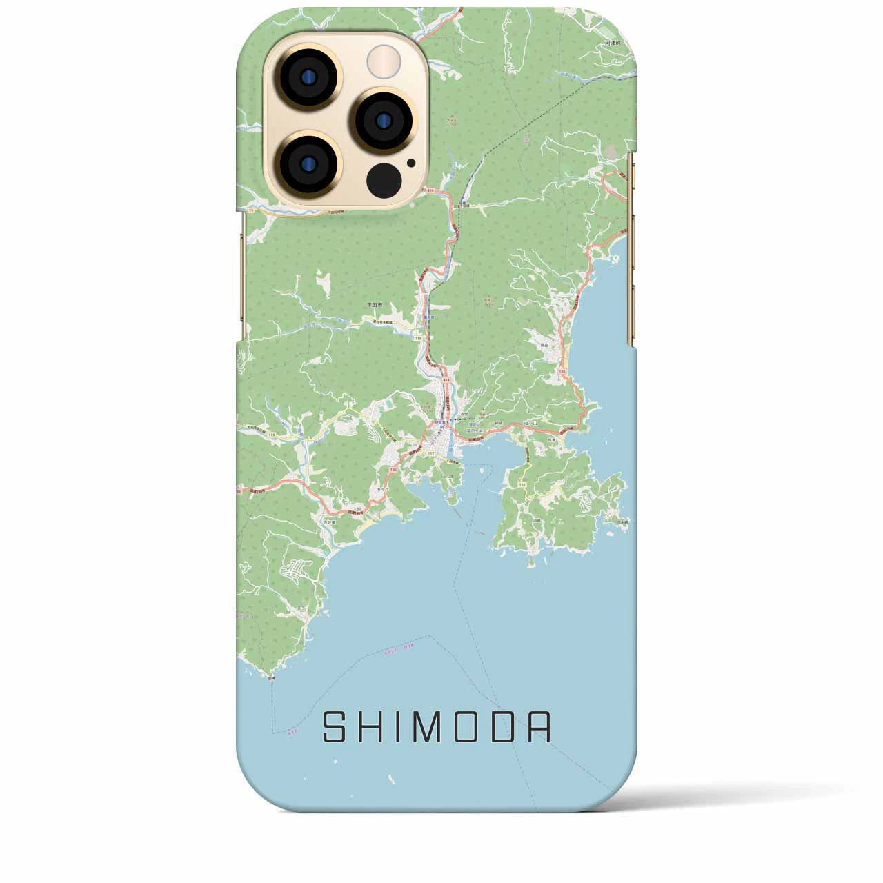 【下田(静岡県)】地図柄iPhoneケース(バックカバータイプ)