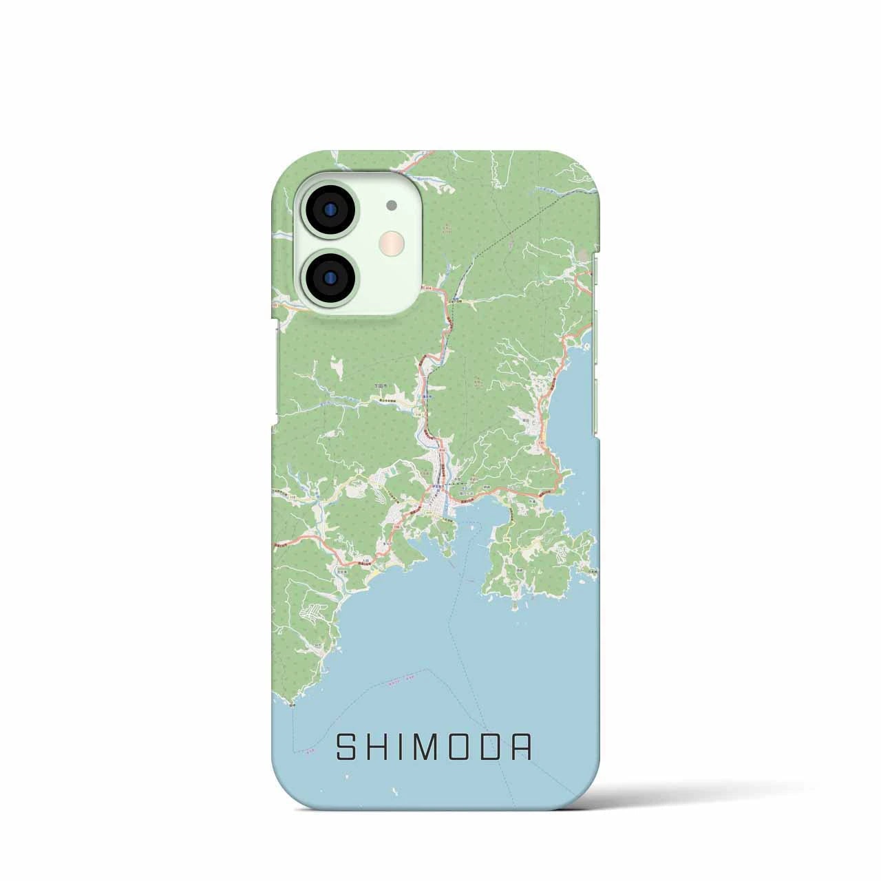 【下田(静岡県)】地図柄iPhoneケース(バックカバータイプ)