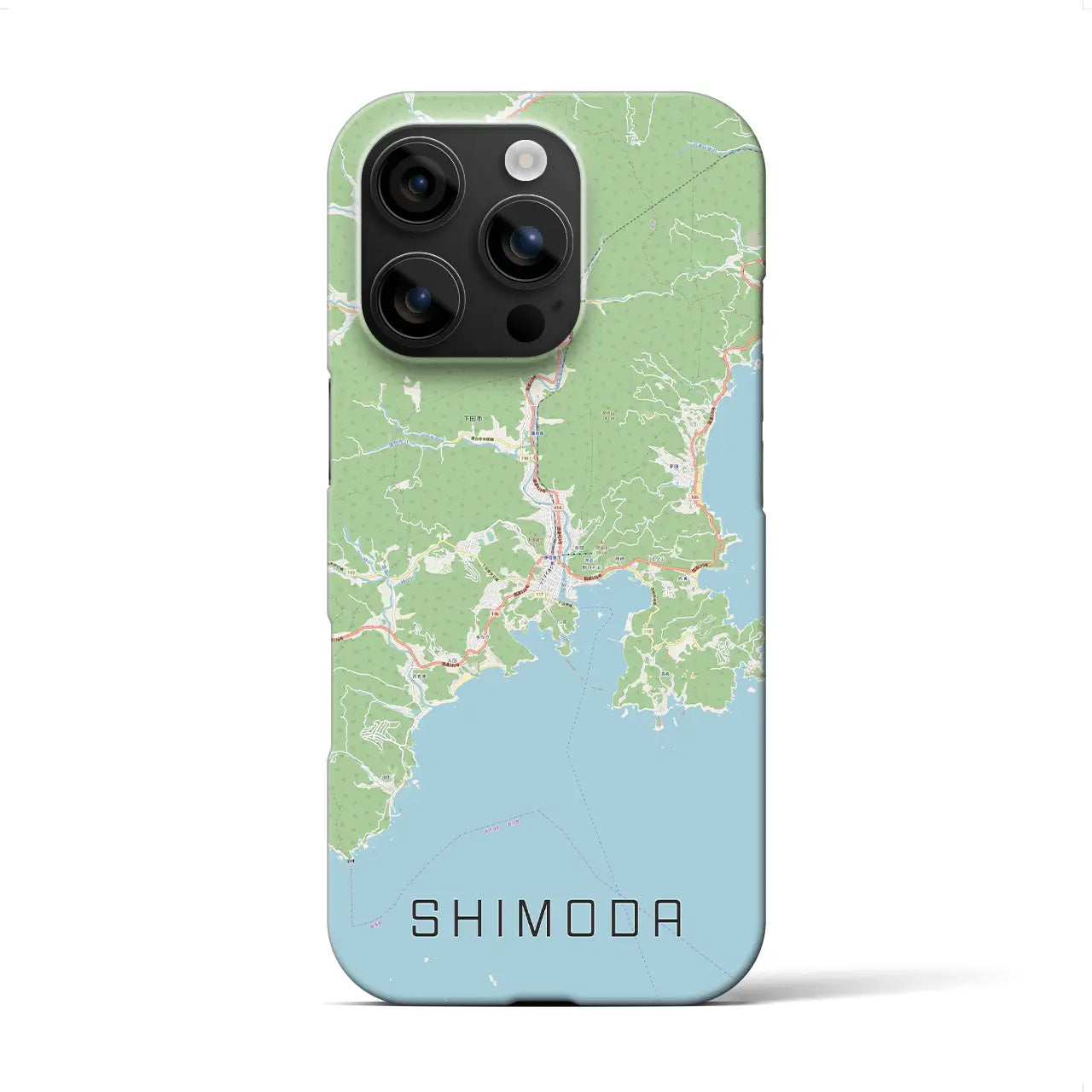 【下田(静岡県)】地図柄iPhoneケース(バックカバータイプ)