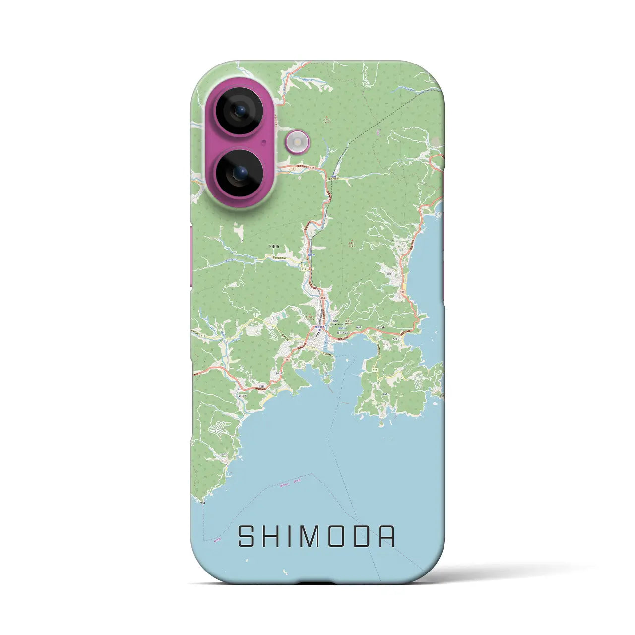 【下田(静岡県)】地図柄iPhoneケース(バックカバータイプ)