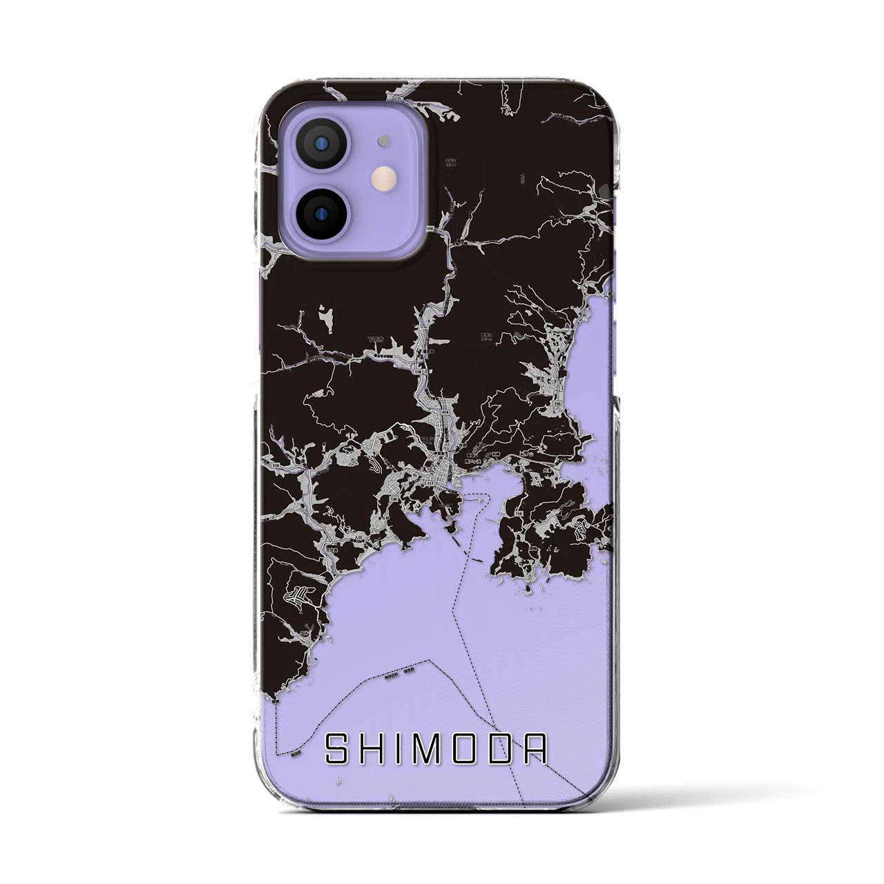 【下田(静岡県)】地図柄iPhoneケース(クリアタイプ)