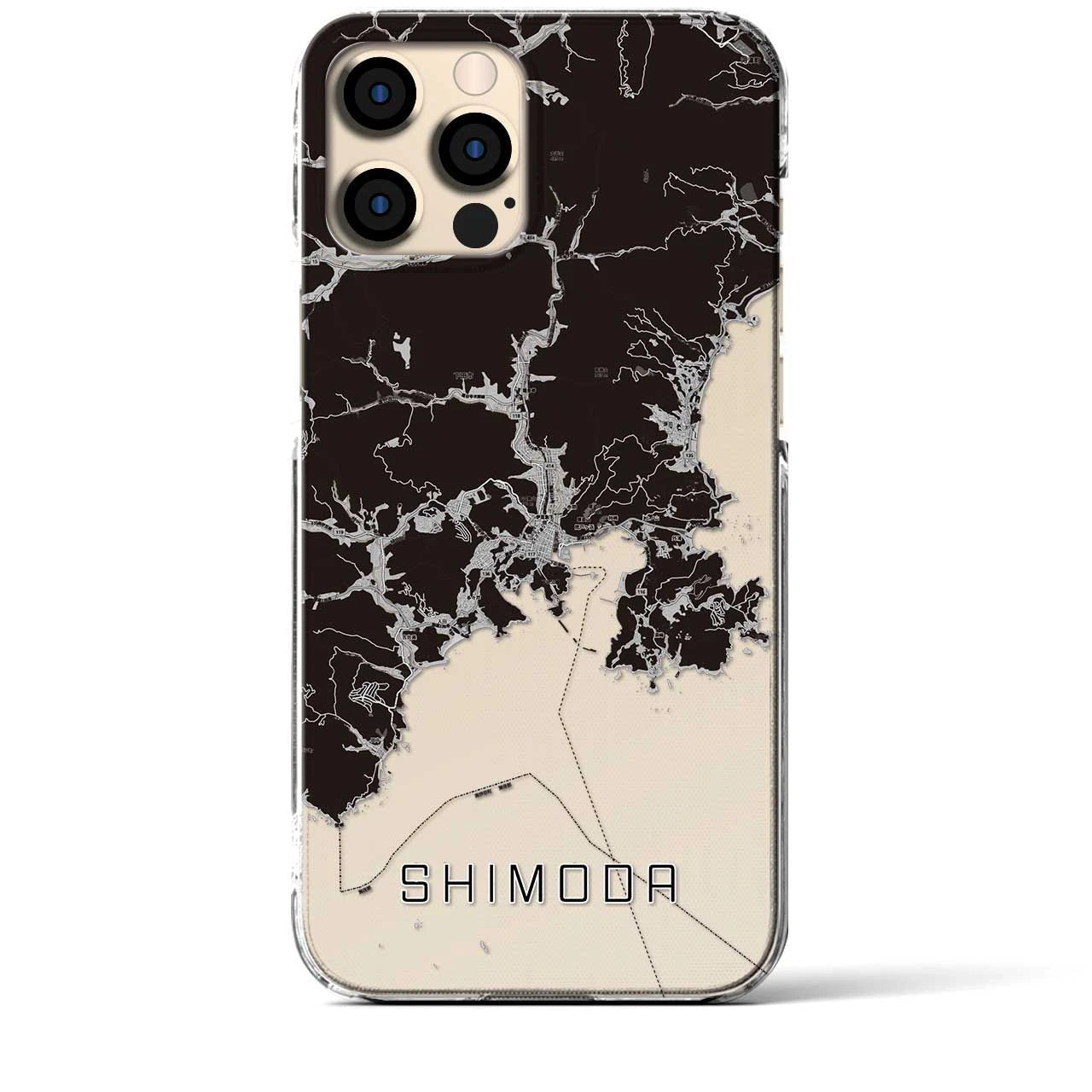 【下田(静岡県)】地図柄iPhoneケース(クリアタイプ)