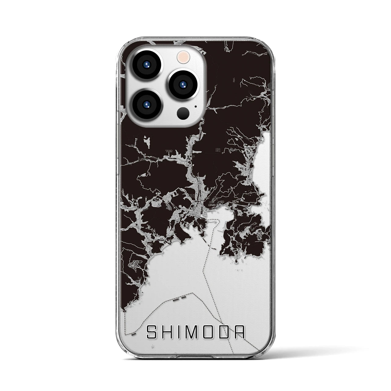 【下田(静岡県)】地図柄iPhoneケース(クリアタイプ)