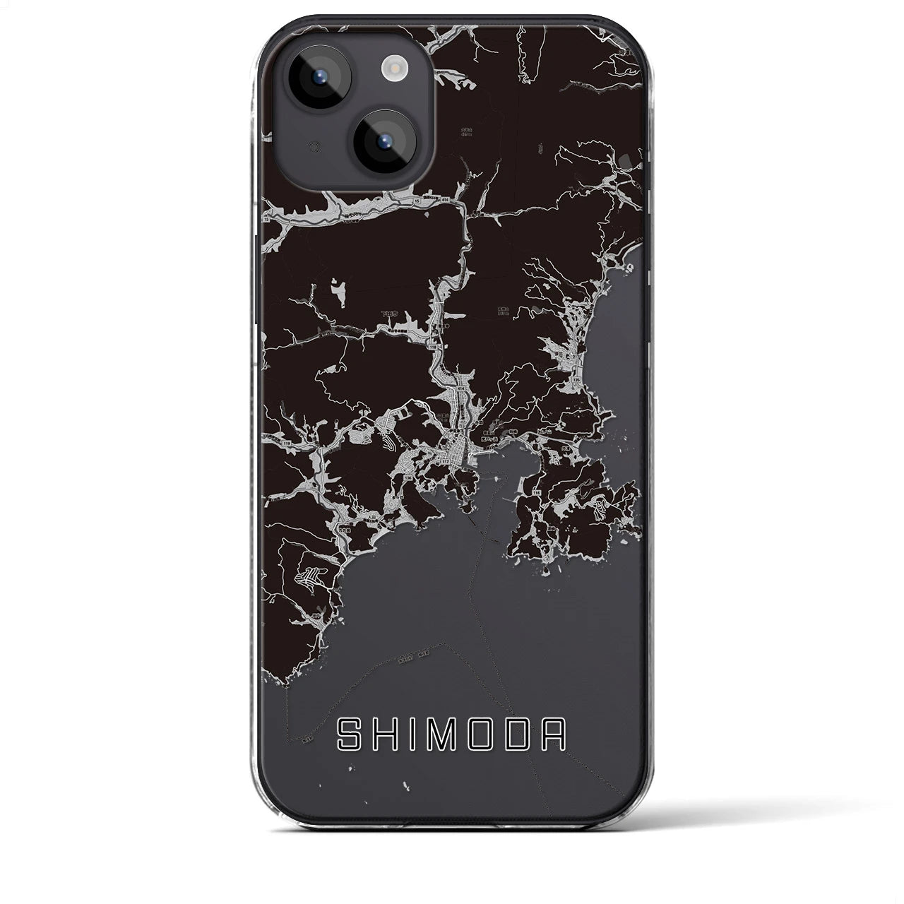 【下田(静岡県)】地図柄iPhoneケース(クリアタイプ)