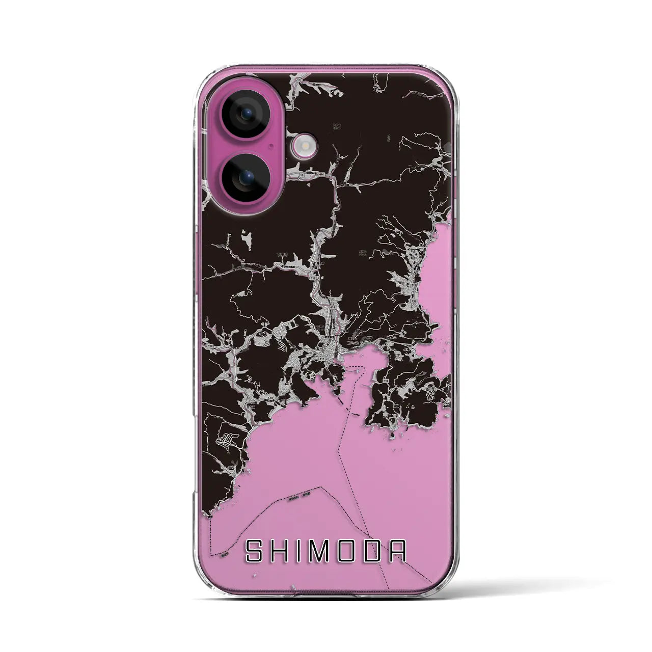 【下田(静岡県)】地図柄iPhoneケース(クリアタイプ)