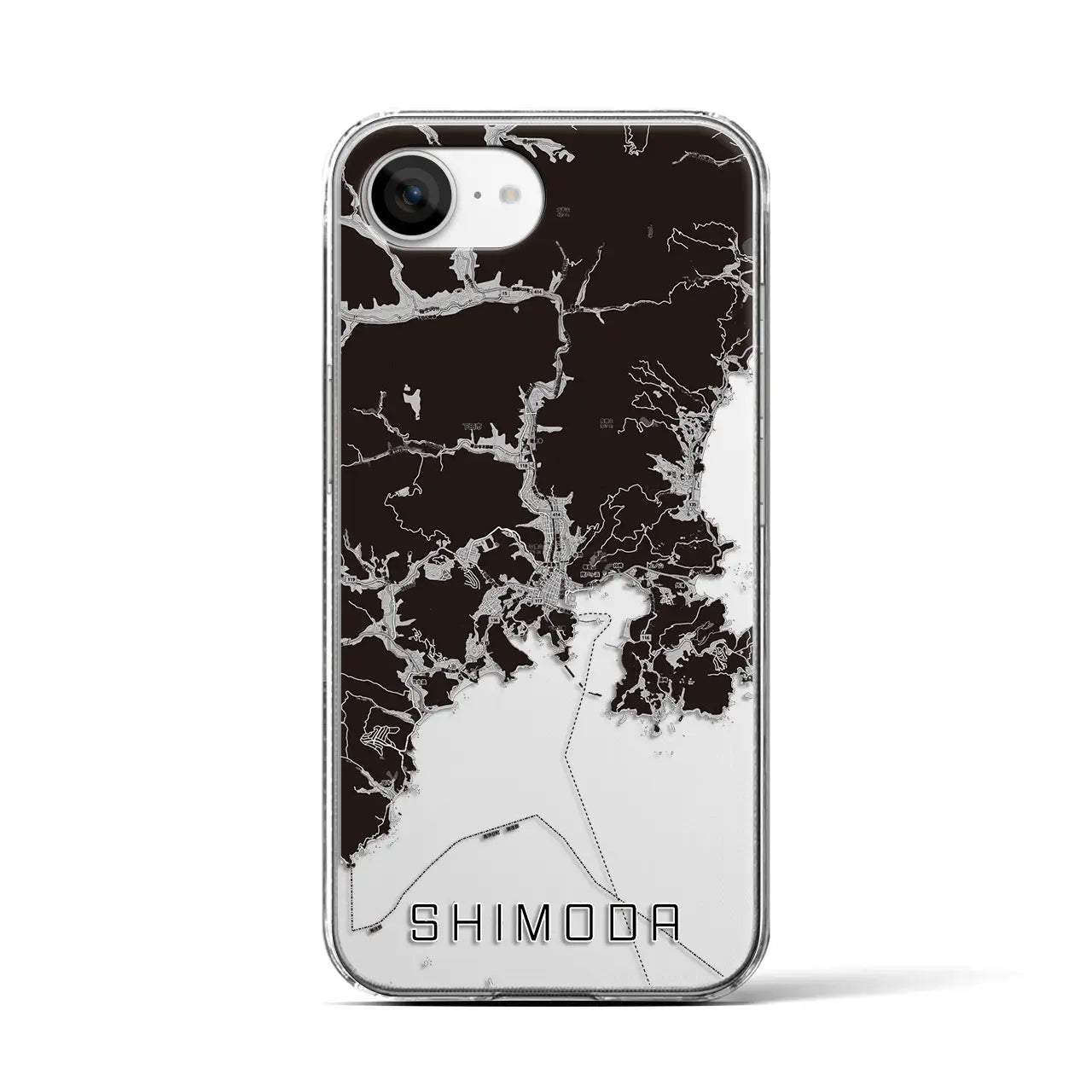 【下田(静岡県)】地図柄iPhoneケース(クリアタイプ)