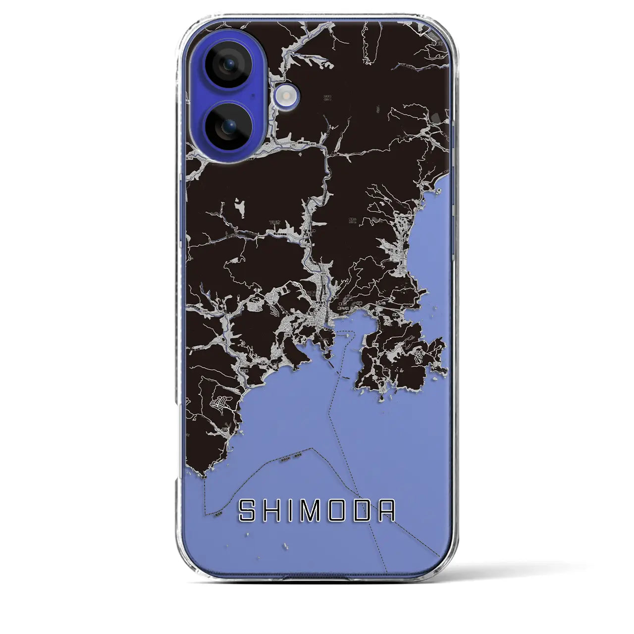 【下田(静岡県)】地図柄iPhoneケース(クリアタイプ)