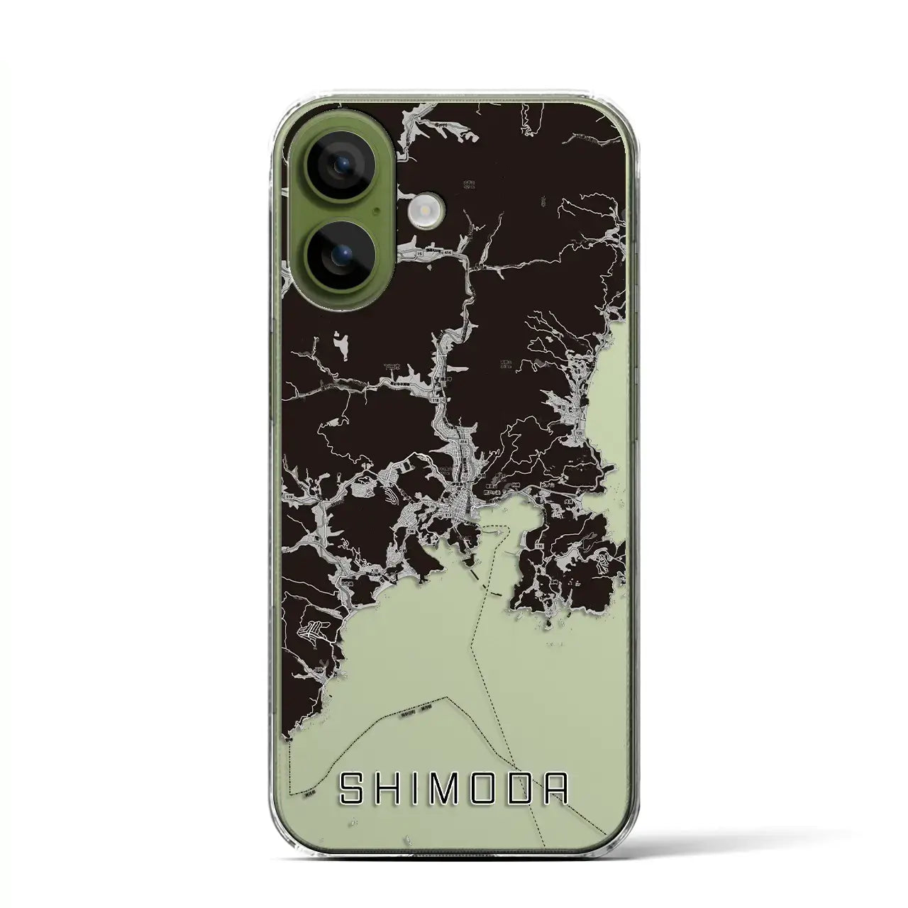 【下田(静岡県)】地図柄iPhoneケース(クリアタイプ)