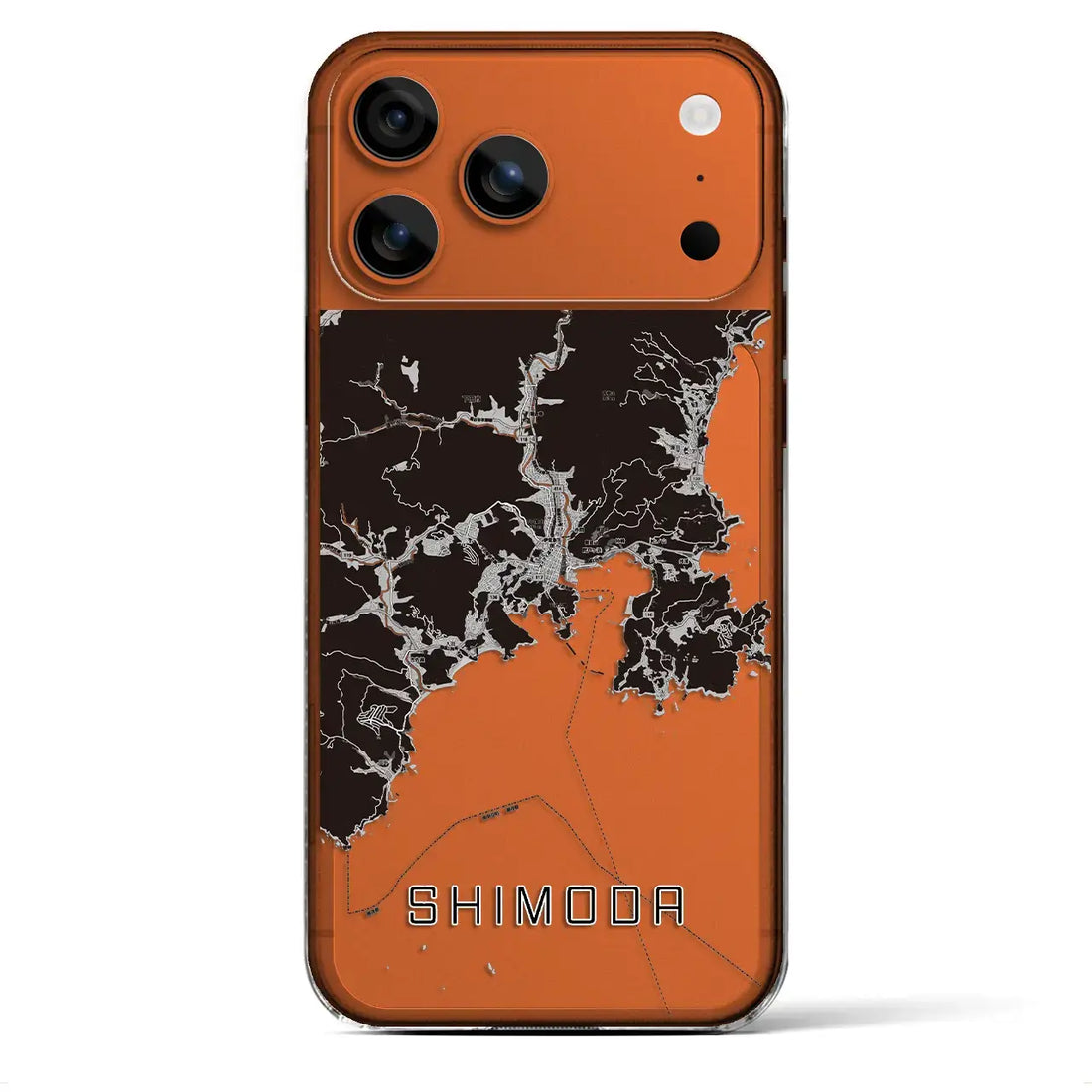 【下田(静岡県)】地図柄iPhoneケース(クリアタイプ)