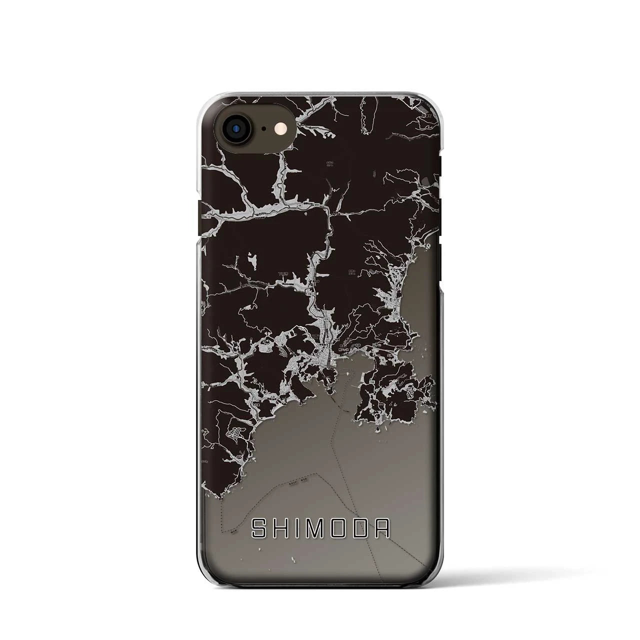 【下田(静岡県)】地図柄iPhoneケース(クリアタイプ)