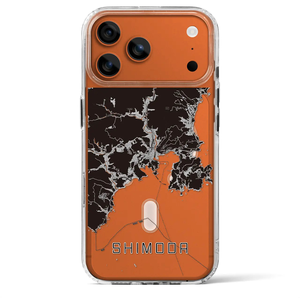 【下田(静岡県)】地図柄iPhoneケース(MagSafeタイプ)