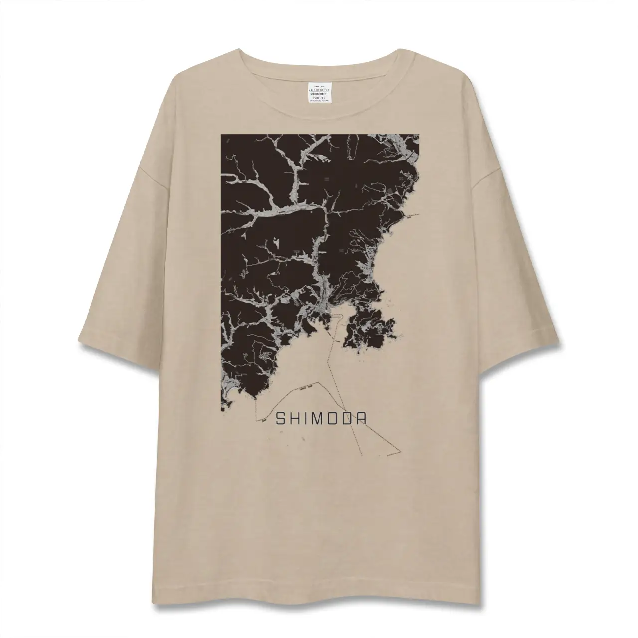 【下田(静岡県)】地図柄ビッグシルエットTシャツ