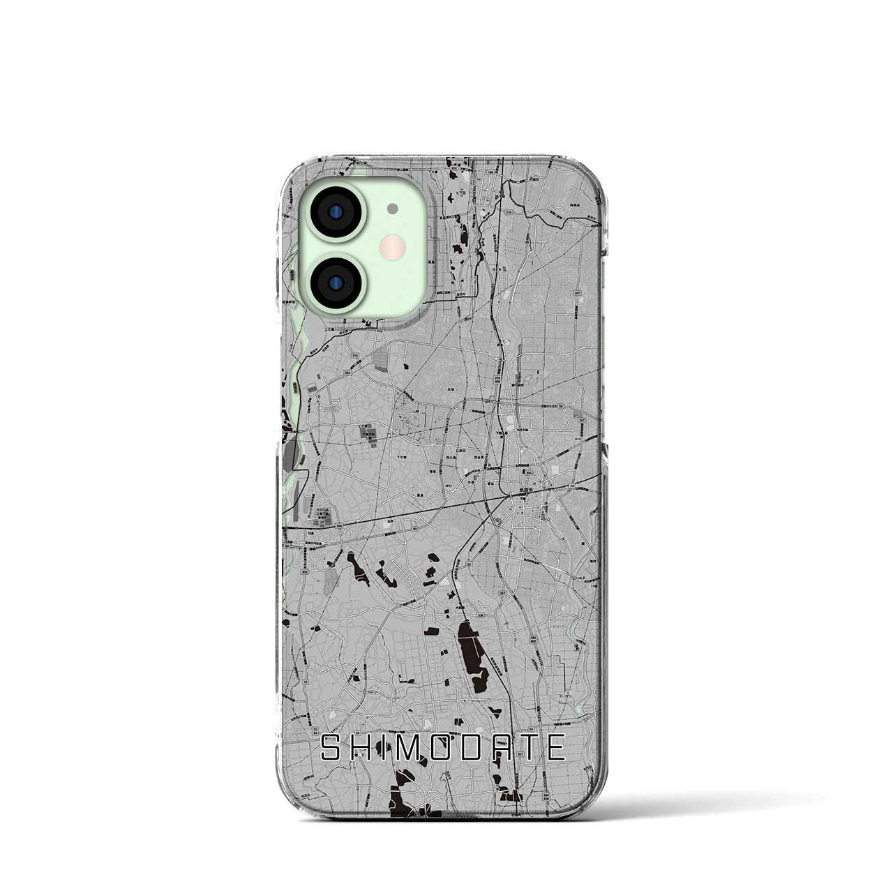 【下館(茨城県)】地図柄iPhoneケース(クリアタイプ)