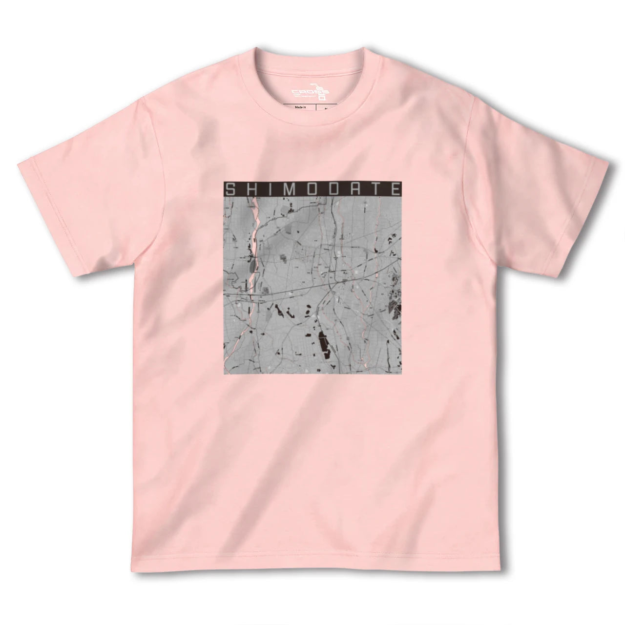 【下館(茨城県)】地図柄ヘビーウェイトTシャツ