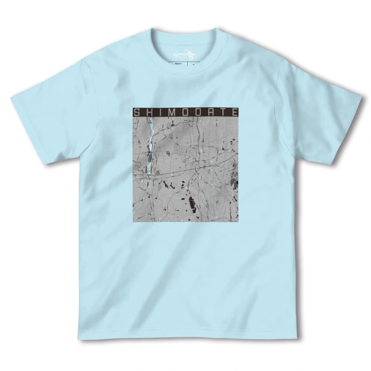 【下館(茨城県)】地図柄ヘビーウェイトTシャツ