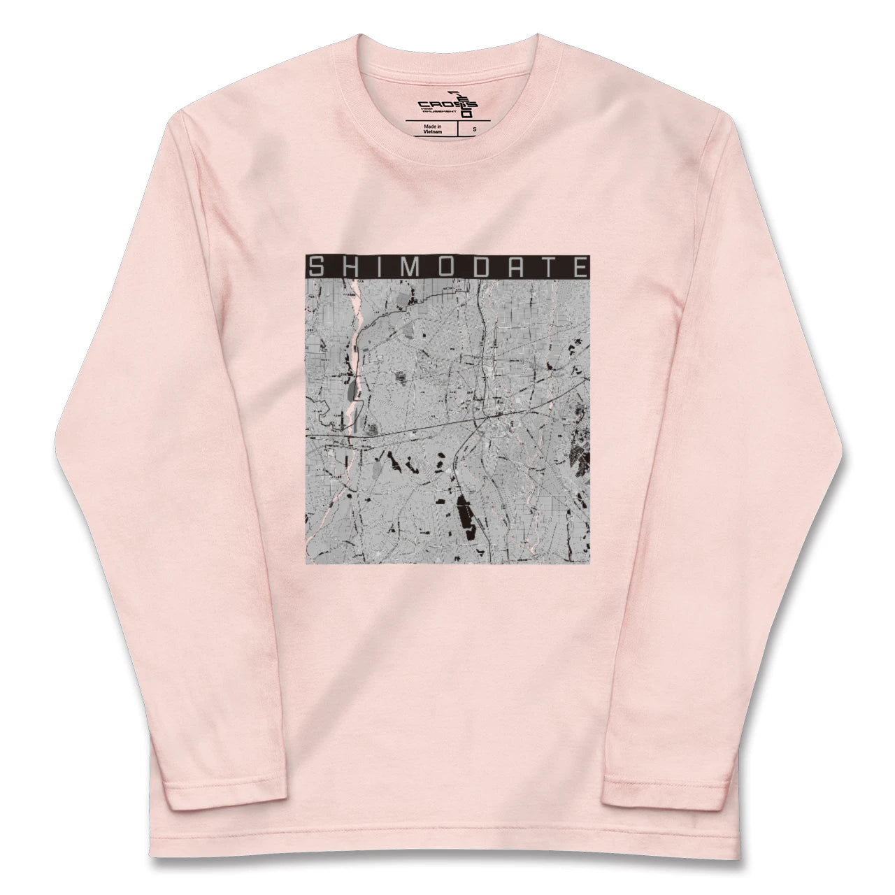 【下館(茨城県)】地図柄ロングスリーブTシャツ