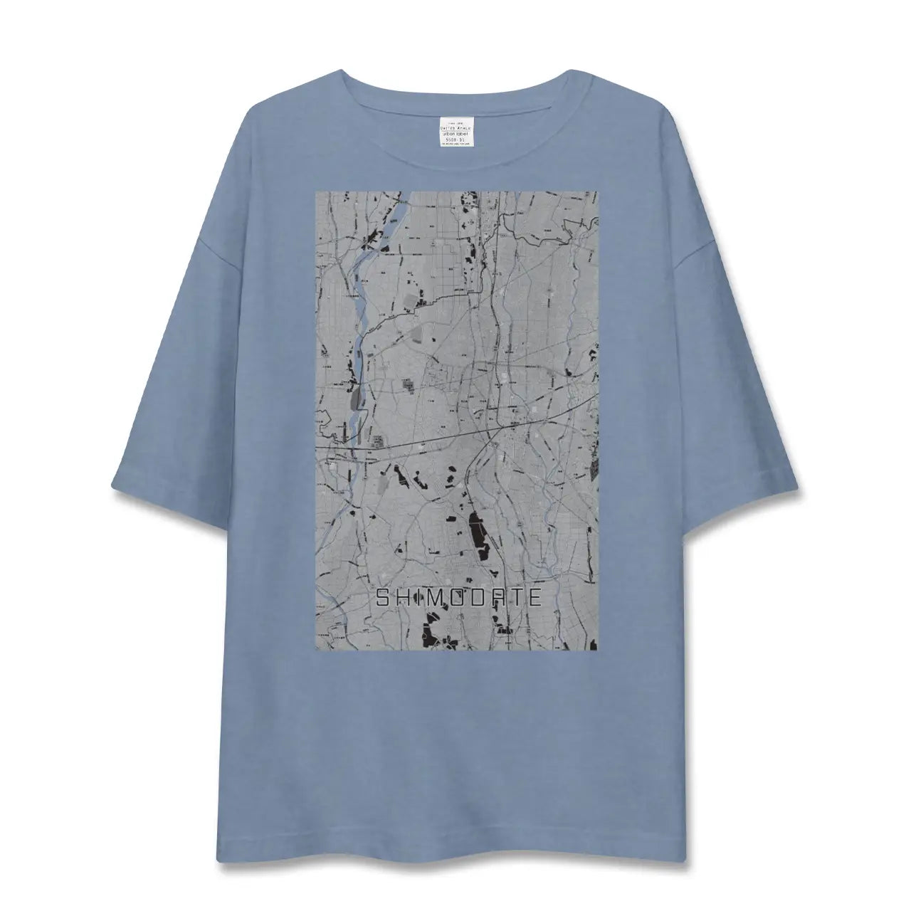 【下館(茨城県)】地図柄ビッグシルエットTシャツ