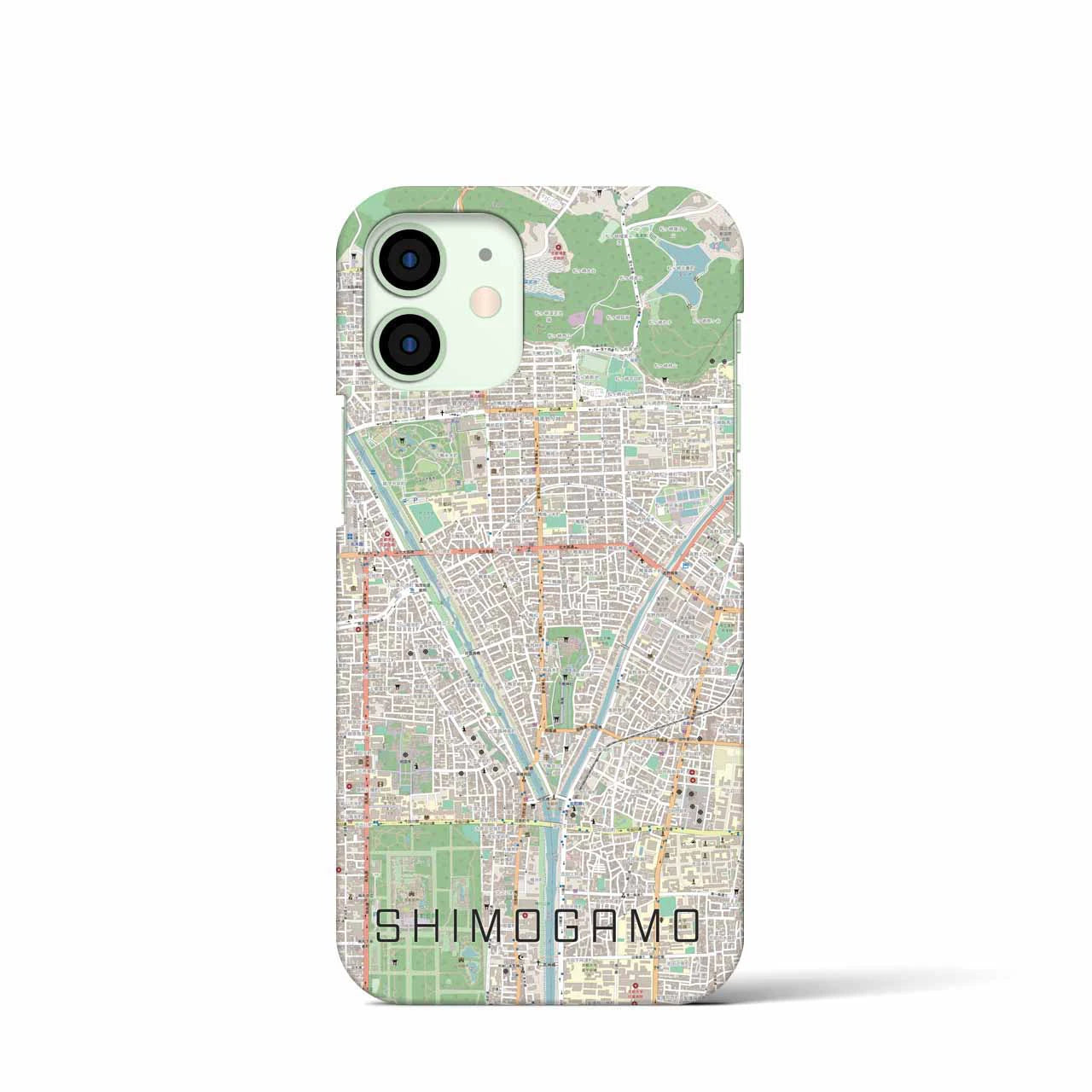 【下鴨(京都府)】地図柄iPhoneケース(バックカバータイプ)