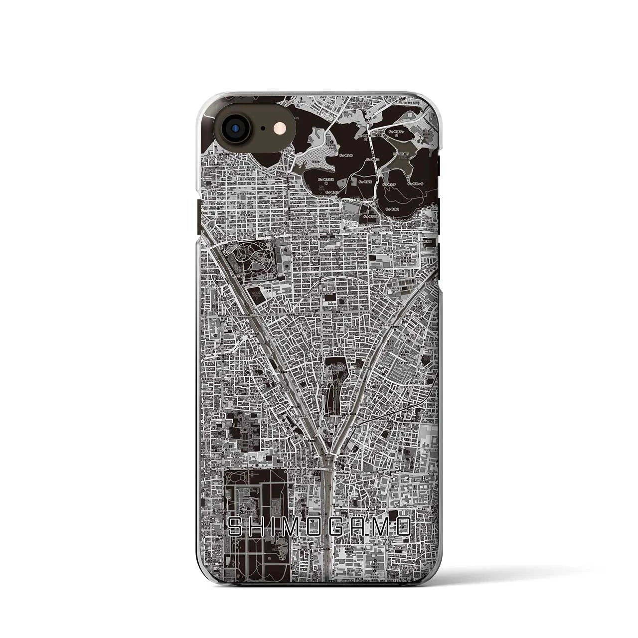 【下鴨(京都府)】地図柄iPhoneケース(クリアタイプ)