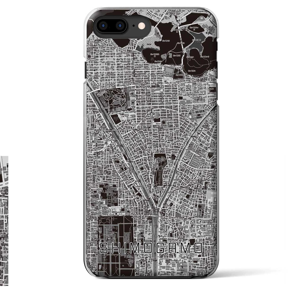 【下鴨(京都府)】地図柄iPhoneケース(クリアタイプ)