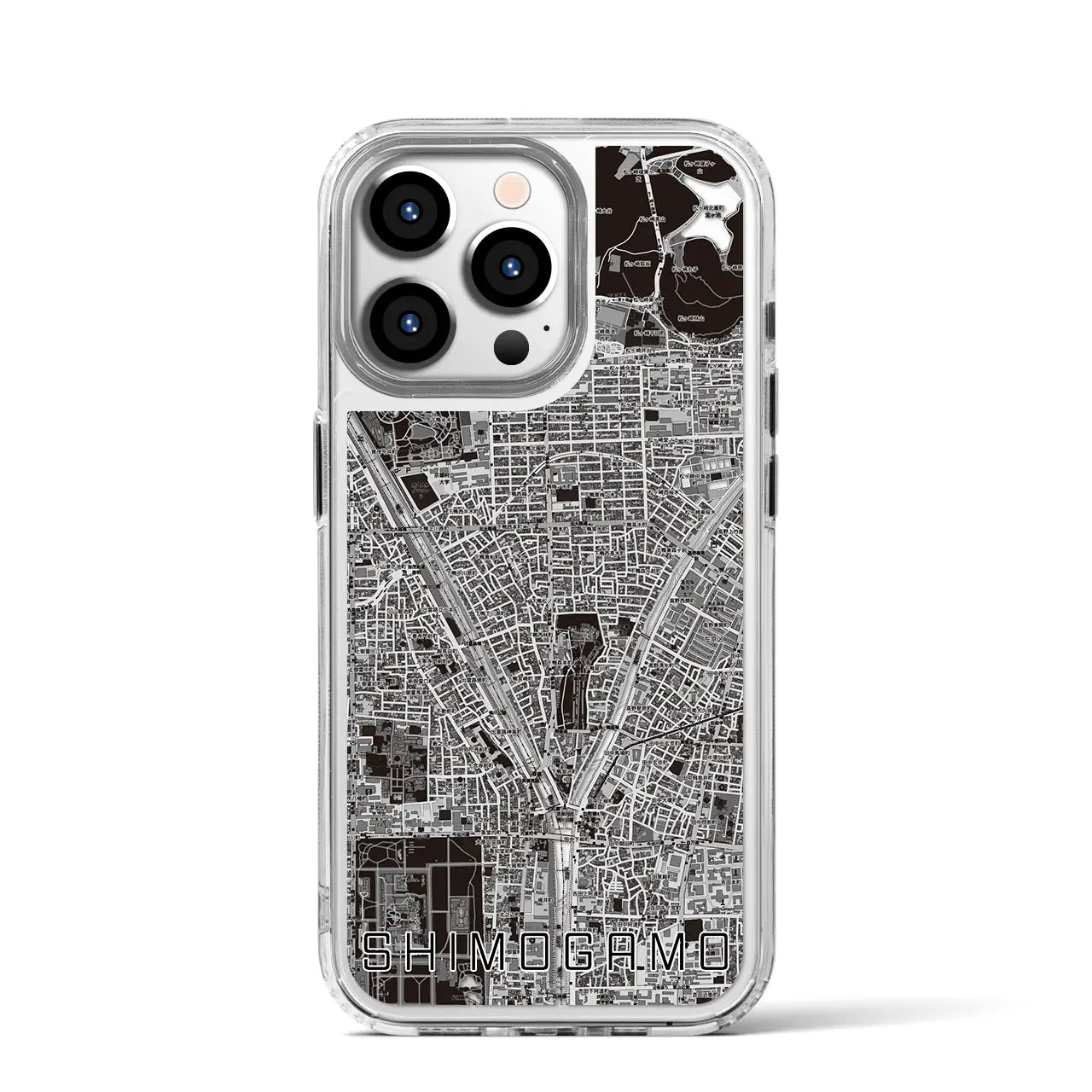 【下鴨(京都府)】地図柄iPhoneケース(MagSafeタイプ)