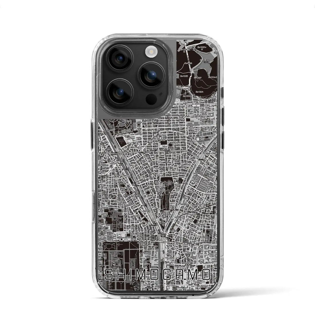 【下鴨(京都府)】地図柄iPhoneケース(MagSafeタイプ)