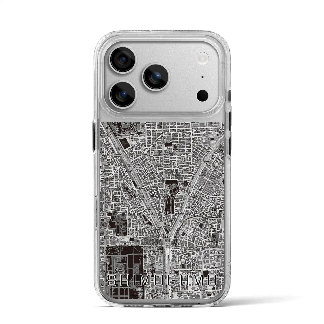 【下鴨(京都府)】地図柄iPhoneケース(MagSafeタイプ)