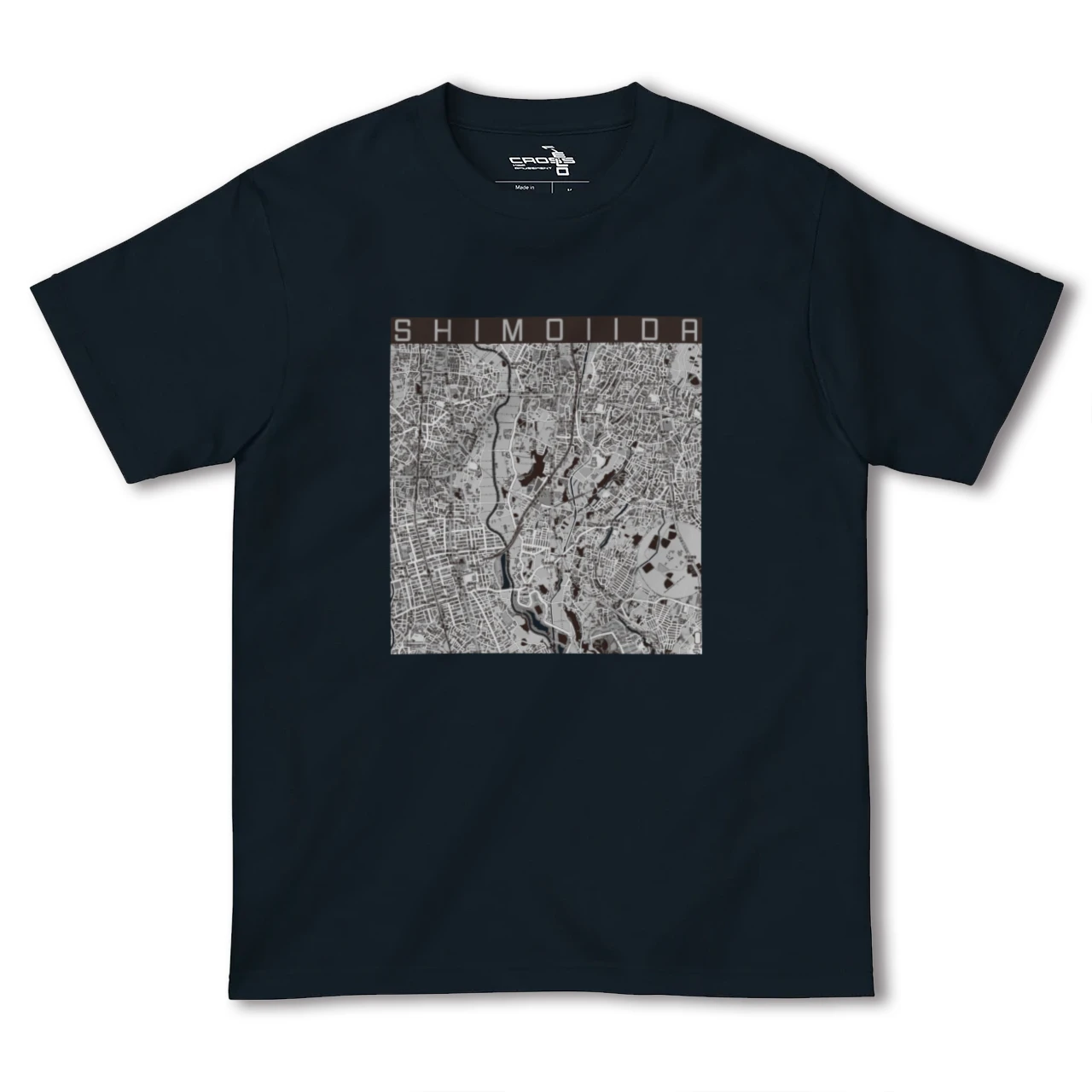【下飯田(神奈川県)】地図柄ヘビーウェイトTシャツ