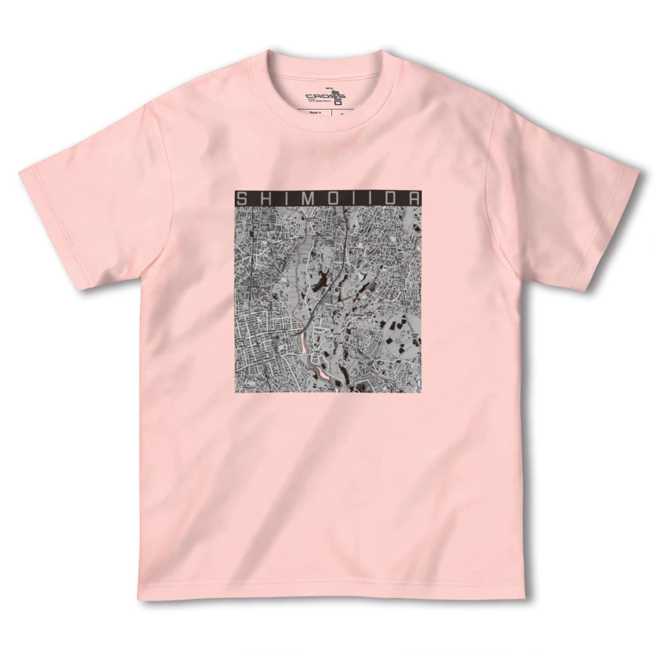 【下飯田(神奈川県)】地図柄ヘビーウェイトTシャツ