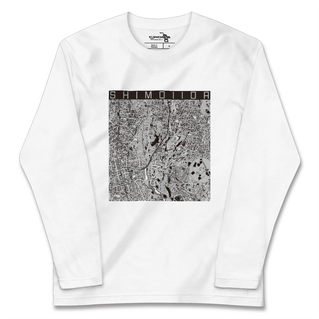 【下飯田(神奈川県)】地図柄ロングスリーブTシャツ